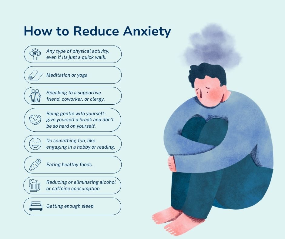 Ways to reduce anxiety & stress